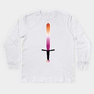 Lesbian Sword Kids Long Sleeve T-Shirt